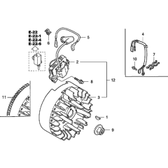 Flywheel & Ignition Coil Assembly