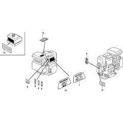 Label Assembly for Honda GC190A