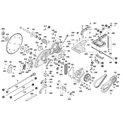 Bosch GCM 12 SDE Saw Assembly