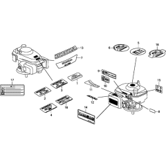 Label Assembly for Honda GCV135