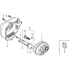 Muffler Assembly for Honda GCV190A