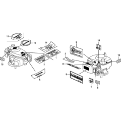 Label for Honda GCV190A