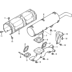 Muffler Assembly for Honda GD1100