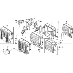 Muffler Assembly for Honda GD411