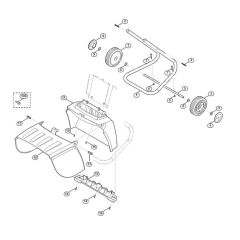 Wheel Carrier for Stihl/ Viking GE 103.1
