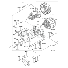 Kawasaki GE2900A Generator Parts