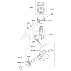 Piston/Crankshaft for GE2900A