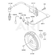 Kawasaki GE2900A Electric Parts