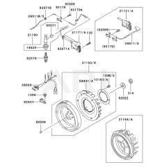 Kawasaki GE4300A Frame
