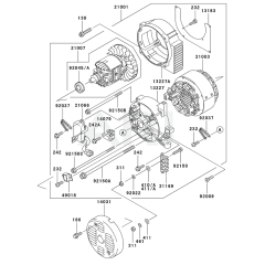 Kawasaki GE4300A Label