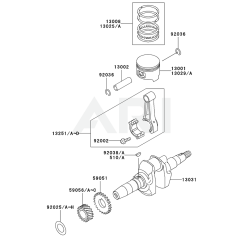 Starter for Kawasaki GE4300A