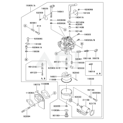 Carburettor for GE4300A