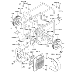 Kawasaki GE5000AS Frame