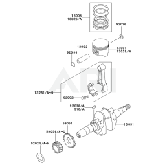 Piston/Crankshaft for GE5000AS