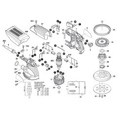 Bosch GEX 125-1 AE Sander Assembly
