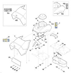 Stihl GH 460.0 Shredder Housing