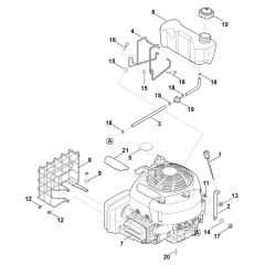 Engine and Tank for Stihl