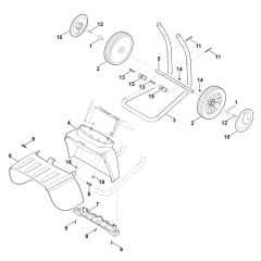 Wheel Carrier for Stihl Shredder