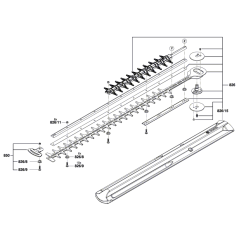 Hedgecutter Assembly for Bosch