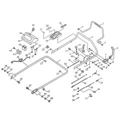 Handle Assembly for OREC GR530 Mower