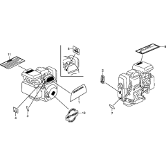 Label Assembly for Honda GS160A