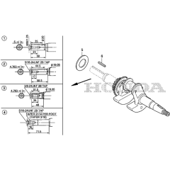 Crankshaft Assembly for Honda GS190A