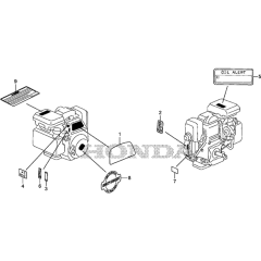 Label Assembly for Honda GS190A
