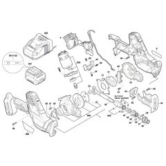 Bosch GSA 18 V-LI C Saw Assembly