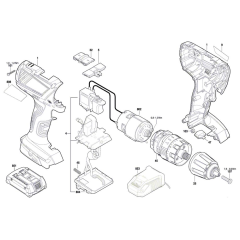 Cordless Screwdriver Assembly