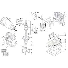 Bosch GSS 140-1 A Sander Assembly