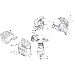 Cordless Orbital Sander Assembly