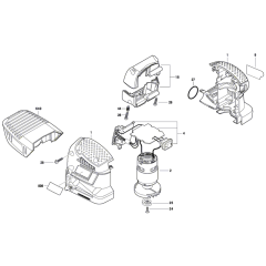 Bosch GSS 18V-10 Sander Assembly