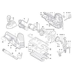 Bosch GST 12V-70 Jigsaw Assembly
