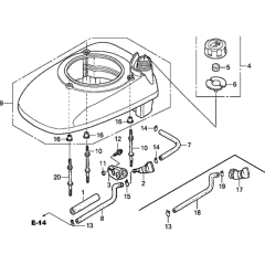 Fan Cover Assembly for Honda GSV160A
