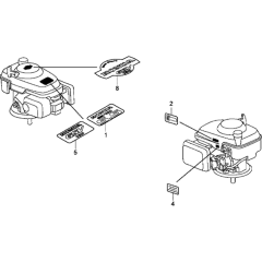 Label Assembly for Honda GSV160A