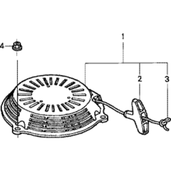 Recoil Starter for Honda GSV190A