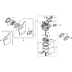 Carburettor Assembly for Honda