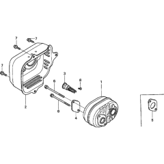 Muffler Assembly for Honda GSV190A
