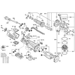 Main Assembly for Bosch GWS 12-125 CI