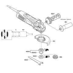 Main Assembly for Bosch GWS