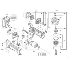 Main Assembly for Bosch GWS 18-125