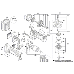 Cordless Angle Grinder Assembly