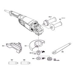 Main Assembly for Bosch GWS 22-230 P