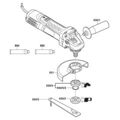 Main Assembly for Bosch GWS 7-115