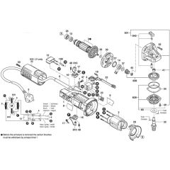 Main Assembly for Bosch GWS 880