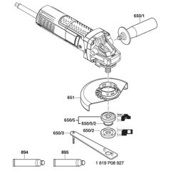 Main Assembly for Bosch GWS 9-115 S