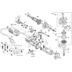 Main Assembly for Bosch GWS 9-115 S