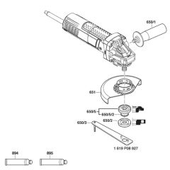 Main Assembly-1 for Bosch GWS 9-115 S