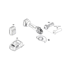 Cordless Angle Grinder Assembly