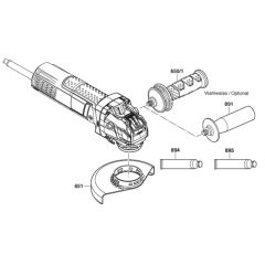 Main Assembly-1 for Bosch GWX 9-115 S